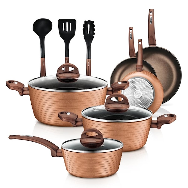 Nutrichef 12Pcs Heavy Set, NCCW12BRW - NCCW12BRW