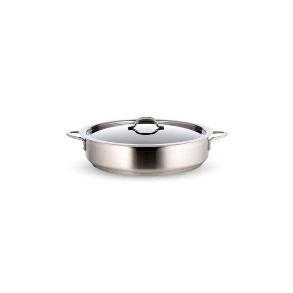 Bon Chef Country French - Two Tone S/S 6 Qt Pot W/Cover - Ind Bottom - 60030CF-2ToneSS