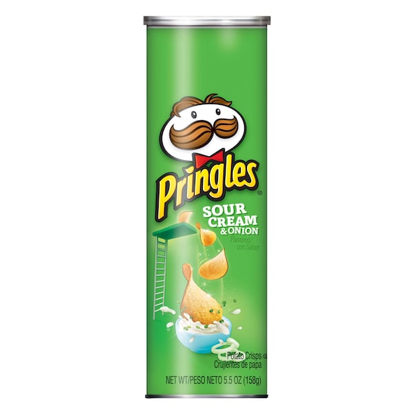 Papas Pringles Crema y Cebolla Sour Cream & Onion de 5.5 oz, paquete de 14 unidades - 3800013842
