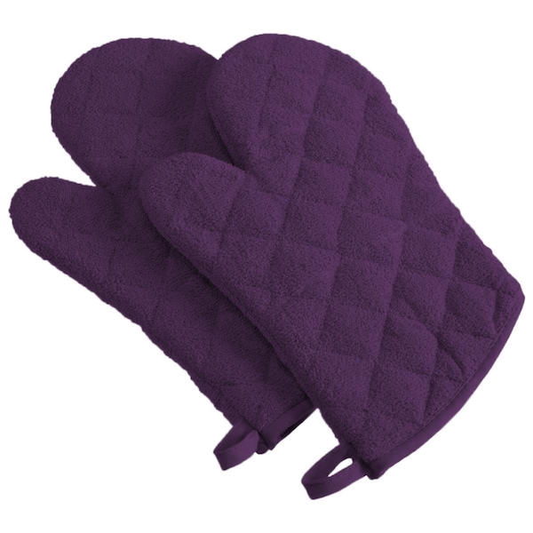 Fastfood Eggplant Terry Oven Mitt - FA1540292