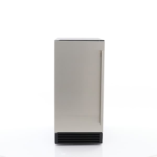 Maxx Ice Built-In Indoor Clear Ice Machine, ADA Compliant, 15 in.W, 65 lbs, Black with Stainless Steel Door - MIM50P-ADA