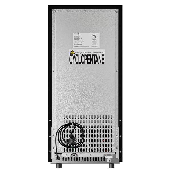 Koolmore Stainless-Steel Built-In Ice Maker Machine with Large 25 lb Cube Storage Basket, Full Cube Production - BIM75-BS