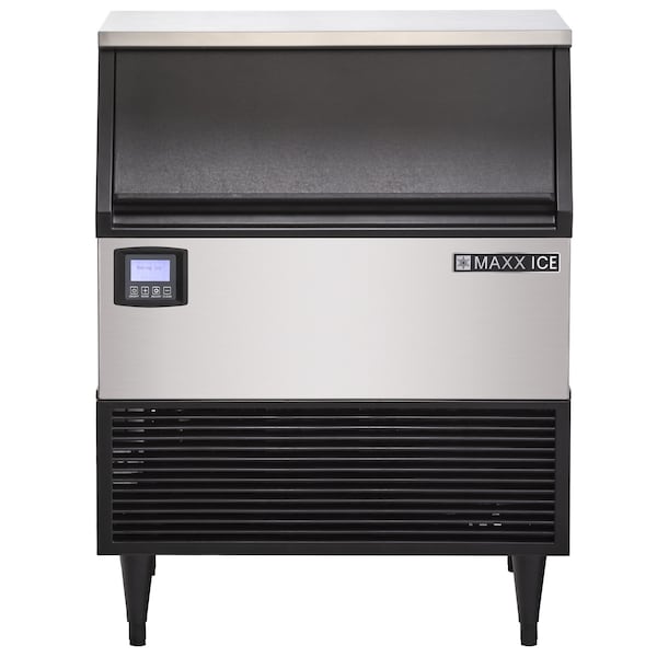 Maxx Ice Intelligent Series Self-Contained Ice Machine, 320 lbs, Stainless Steel with Black Trim - MIM320NH