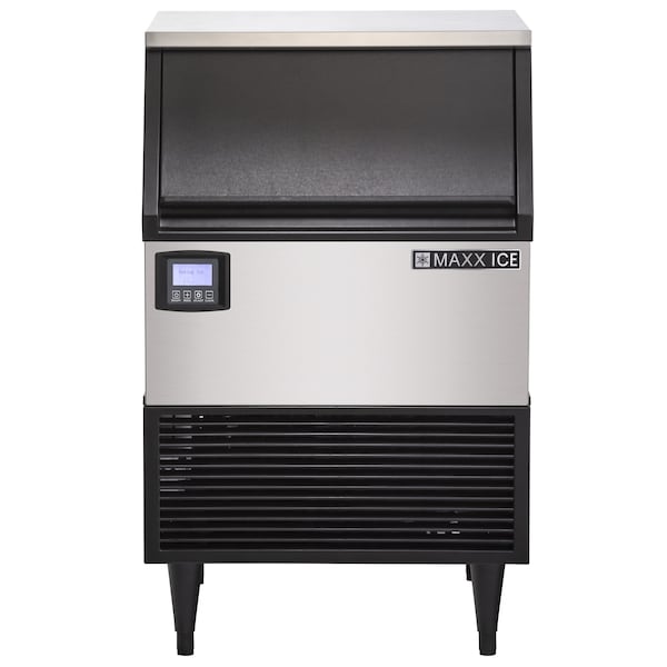Maxx Ice Intelligent Series Self-Contained Ice Machine, 200 lbs, Stainless Steel with Black Trim - MIM200NH