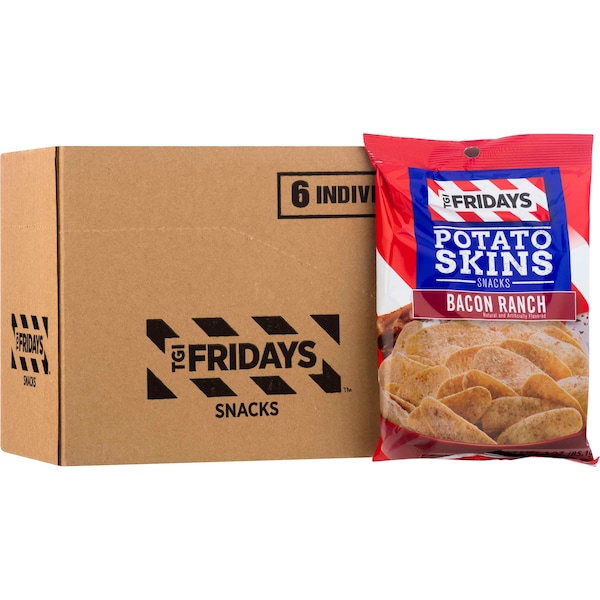 TGI Friday's Papas Rellenas de Tocino y Rancho 3 oz. Bolsa, Paquete de 6 - 30907
