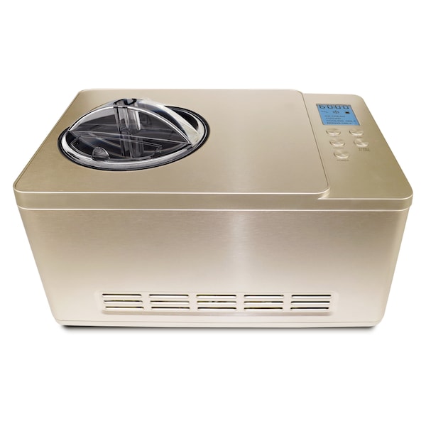 Whynter Ice Cream Maker, 2 Qt Cap., SS Bowl, Yogurt Function, Champagne Gold - ICM-220CGY