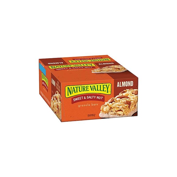 Barras de granola Nature Valley Sweet And Salty Nut Almond de 1.2 oz, paquete de 128 - 16000-42068.