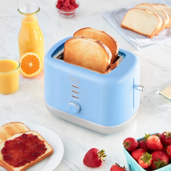 Rise By Dash Plastic Blue 2 slot Toaster 7.4 in. H X 7.2 in. W X 11.1 in. D - RTT200GBSK06
