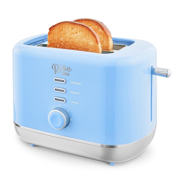 Rise By Dash Plastic Blue 2 slot Toaster 7.4 in. H X 7.2 in. W X 11.1 in. D - RTT200GBSK06