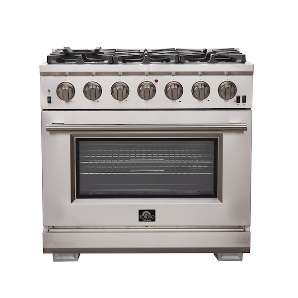 Forno Capriasca Titanium Professional 36In. Freestanding Gas Range - FFSGS6260-36