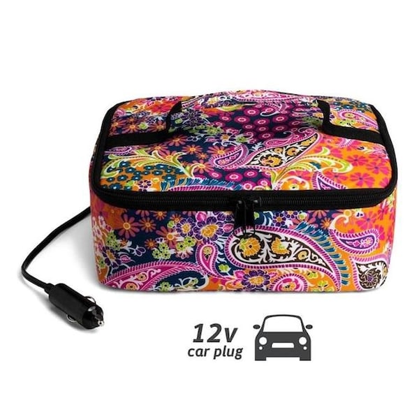 Hotlogic HotLogic 16801045-PSL Portable Personal 12V Mini Oven; Paisley - 16801045-PSL