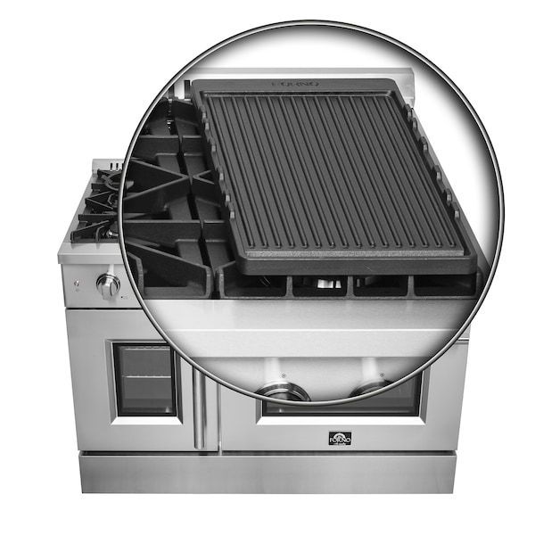 Forno Galiano 48In. Freestanding French Door Gas Range - FFSGS6444-48