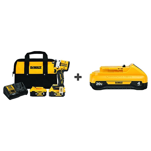Dewalt Cordless Impact Wrench, Bonus Battery - DCF923P2, DCB240