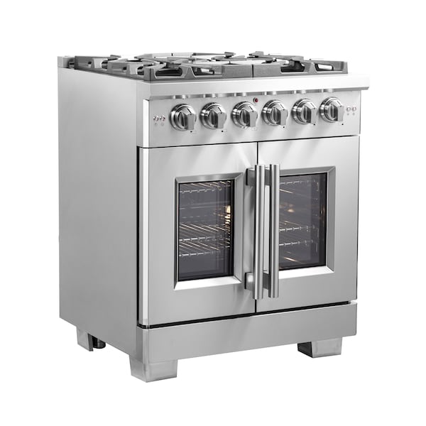 Forno Capriasca 30In. Freestanding French Door Gas Range - FFSGS6460-30
