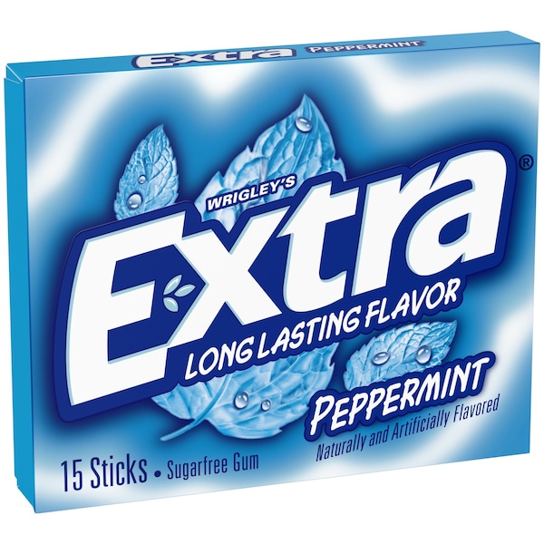 Chicle de menta sin azúcar Extra Wrigley's 15 piezas 0.11 oz - 487031