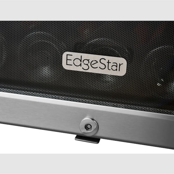 Edgestar 20 Inch Wide 44 Bottle Capacity Free Standing Wine Cooler with Reversible Door and LED Lighting - CWF440SZ