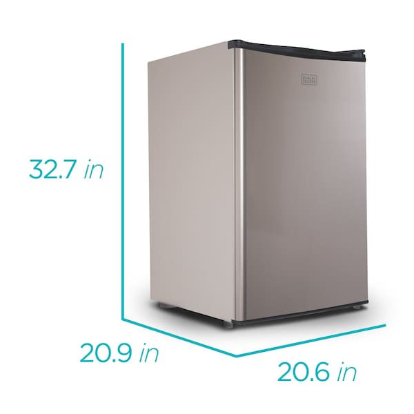 Black & Decker Compact Refrigerator Energy Star Single Door Mini Fridge with Freezer, 4.3 Cubic Ft., VCM - BCRK43V