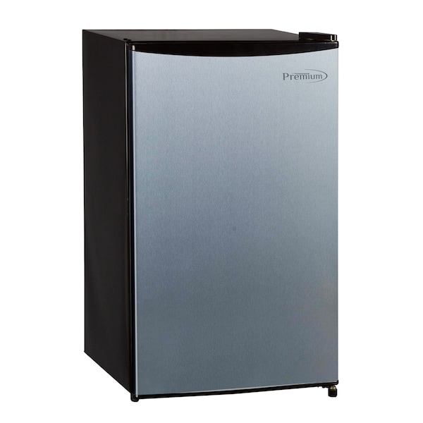 Premium Levella 3.2 cu ft Mini Fridge in Black with Stainless Door - PRF32406XS