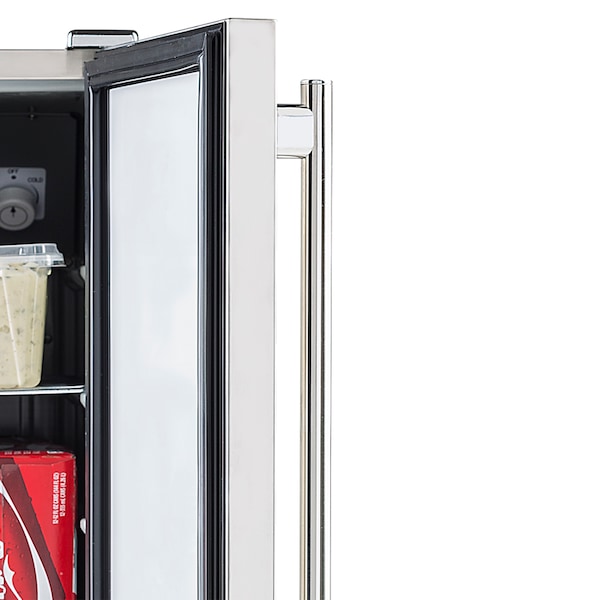 Maxx Ice Refrigerator 3 cu.ft., Outdoor, Stainless Steel - MCR3U-O