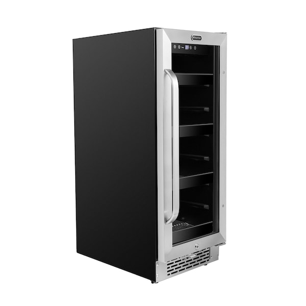 Whynter 12 inch Built-In 60 Can Undercounter Stainless Steel Beverage Refrigerator - BBR-638SB