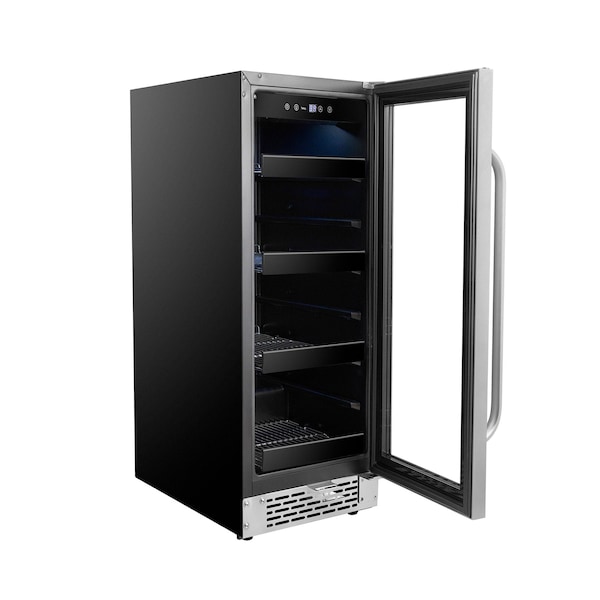 Whynter 12 inch Built-In 60 Can Undercounter Stainless Steel Beverage Refrigerator - BBR-638SB