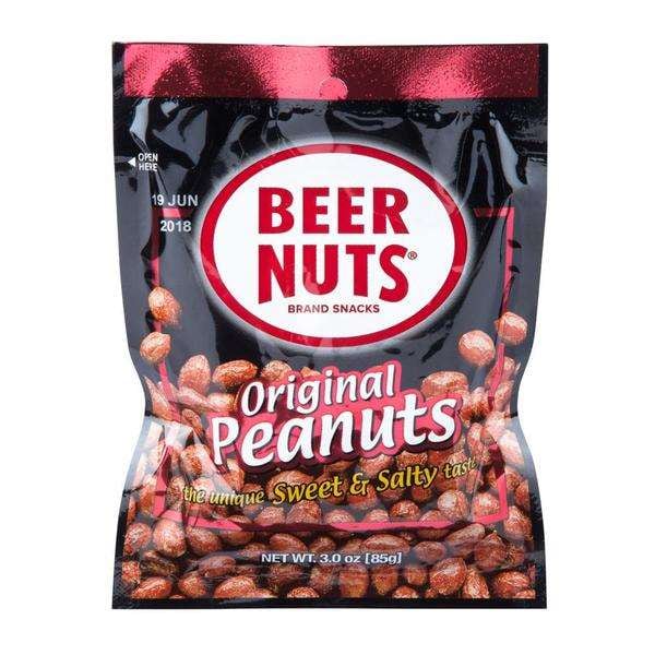 Nueces de cerveza Beer Nuts Original Dulces y Saladas de Cacahuate 3 oz., Paquete de 48 - 00066