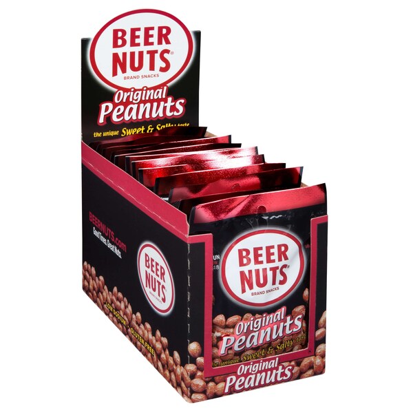 Nueces de cerveza Beer Nuts Original Dulces y Saladas de Cacahuate 3 oz., Paquete de 48 - 00066