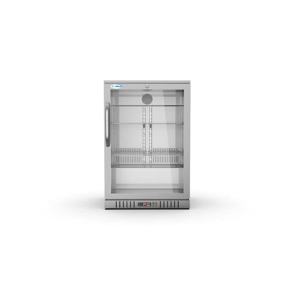 Koolmore One Door Stainless Steel Back Bar Cooler Counter Height Beverage Refrigerator, Mini Drink Fridge - BC-1DSW-SS