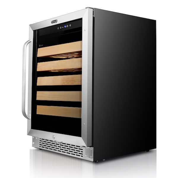 Whynter 24" Built-In Stainless Steel 54 Bottle Wine Refrigerator Cooler - BWR-541STS