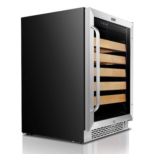 Whynter 24" Built-In Stainless Steel 54 Bottle Wine Refrigerator Cooler - BWR-541STS