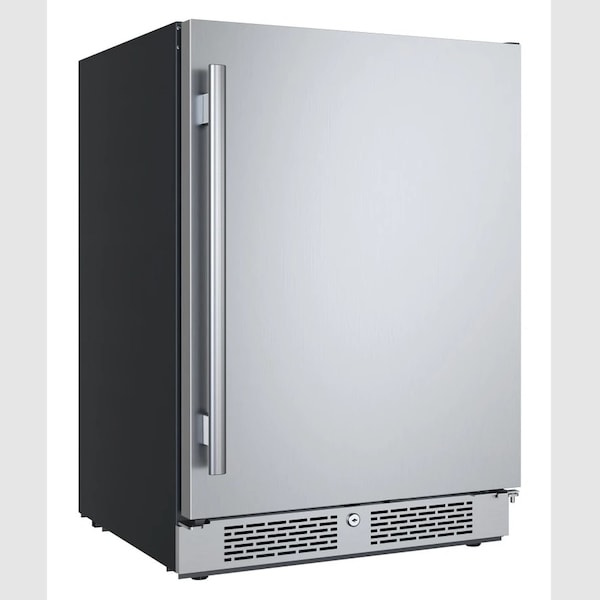 Avallon 24 Inch Wide 566 Cu Ft BuiltIn Compact Refrigerator with Right Hinge - AFR242SSRH