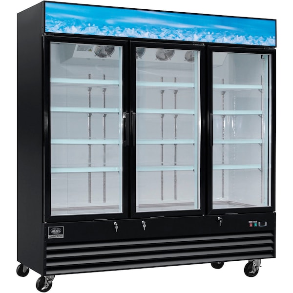 Nexel Merchandiser Freezer, 3 Glass Swing Doors, 52 Cu. Ft. - SD1.9L3-HC