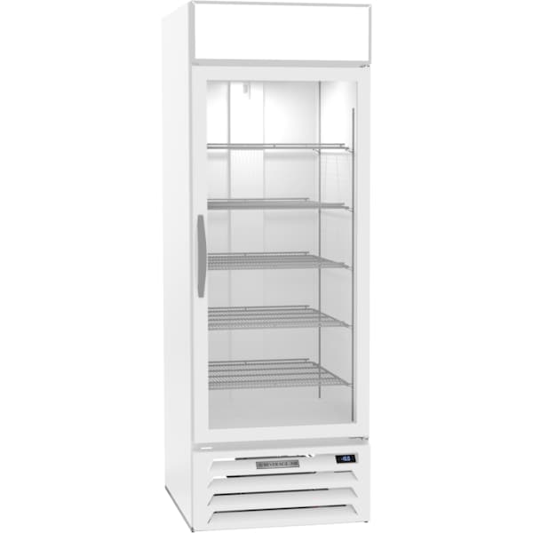 Beverage-Air Glass Door Merchandiser, Freezer, 22.5 cu. ft. Capacity, White - MMF23HC-1-W