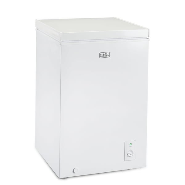 Black & Decker 3.5 Cu. Ft. Chest Freezer, Holds up to 122 Lbs. of Frozen Food with Organizer Basket - BCFK356