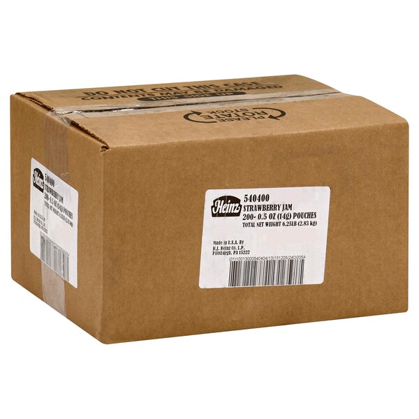 Mermelada de Fresa Heinz Heinz, paquete de 0.5 oz, PK200 - 10013000540404