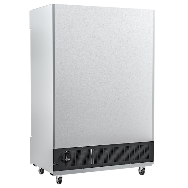 Koolmore Commercial Stainless-Steel Upright Freezer with Reach-In Self-Close Glass Doors, 6 Storage Shelves - RIF-2D-GD
