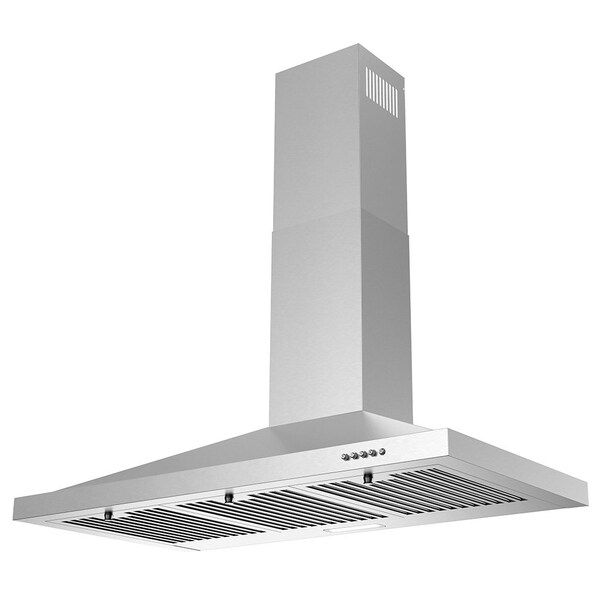 Streamline 36 in. Patria Convertible Wall Mount 220 CFM Range Hood in Brushed Stainless Steel - T-12151-1-CL