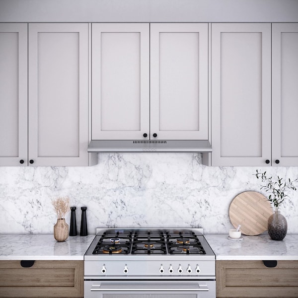 Streamline 36 in. Tigli Ductless Undermount 80 CFM Range Hood in Brushed Stainless Steel - T-10711-1-DL