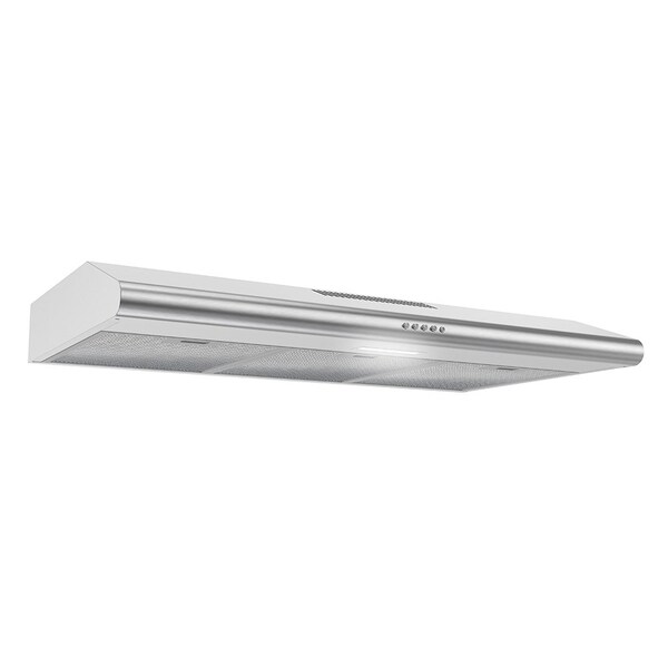 Streamline 36 in. Tigli Ductless Undermount 80 CFM Range Hood in Brushed Stainless Steel - T-10711-1-DL