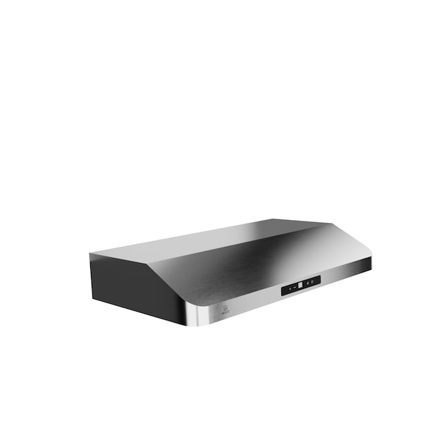 Anzzi 36-Inch Under Cabinet Range Hood with Stainless Steel Finish, Ducted Kitchen Vent above Stove - RH-AZ0391TSS