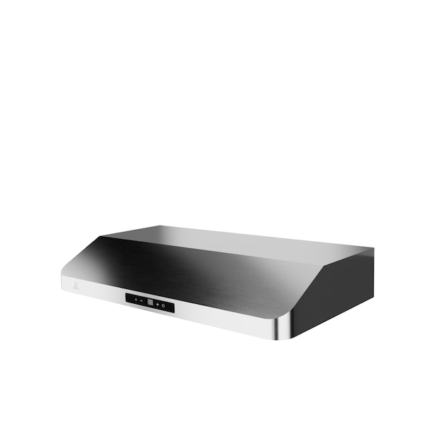 Anzzi 36-Inch Under Cabinet Range Hood with Stainless Steel Finish, Ducted Kitchen Vent above Stove - RH-AZ0391TSS