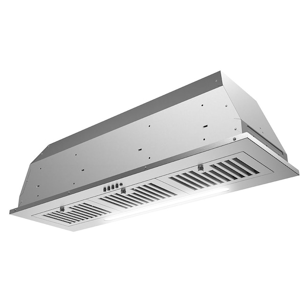 Streamline 36 in. Torricelli Ductless Insert 350 CFM Range Hood in Brushed Stainless Steel - T-11359-1-DL