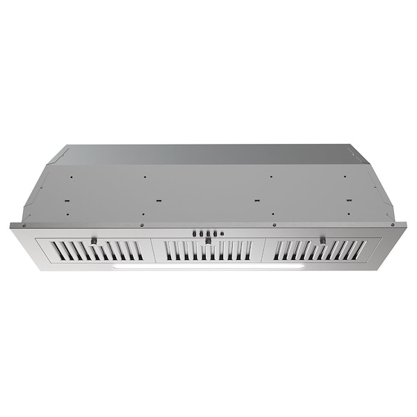 Streamline 36 in. Torricelli Ductless Insert 350 CFM Range Hood in Brushed Stainless Steel - T-11359-1-DL