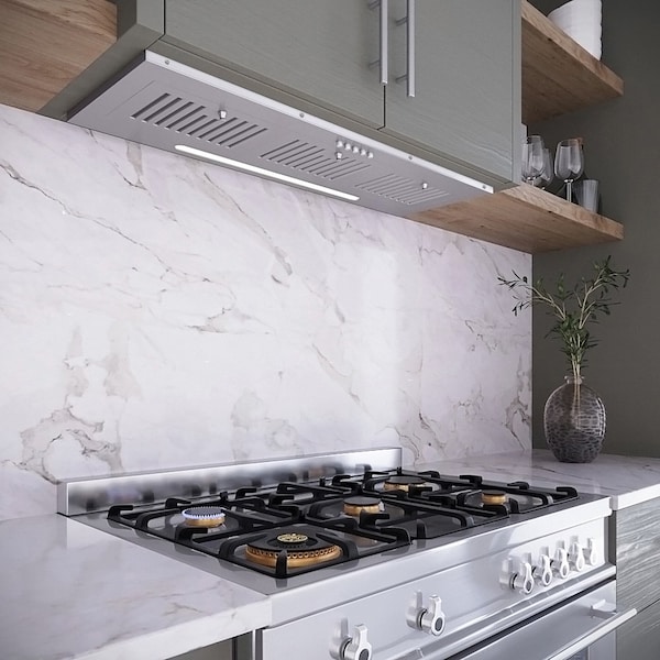 Streamline 36 in. Torricelli Ductless Insert 350 CFM Range Hood in Brushed Stainless Steel - T-11359-1-DL