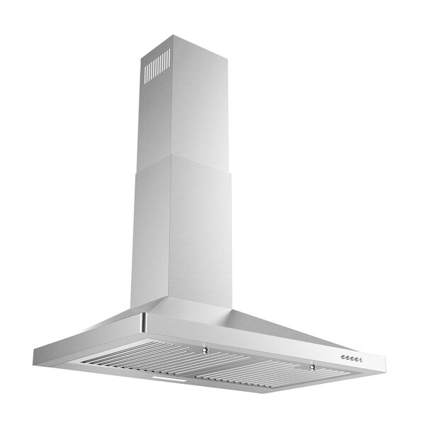 Streamline 30 in. Stadera Ducted Wall Mount 220 CFM Range Hood in Brushed Stainless Steel - T-163-1-DT