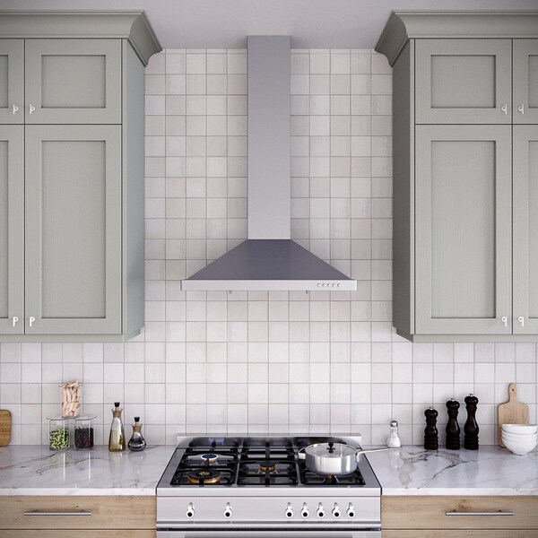 Streamline 30 in. Stadera Ducted Wall Mount 220 CFM Range Hood in Brushed Stainless Steel - T-163-1-DT