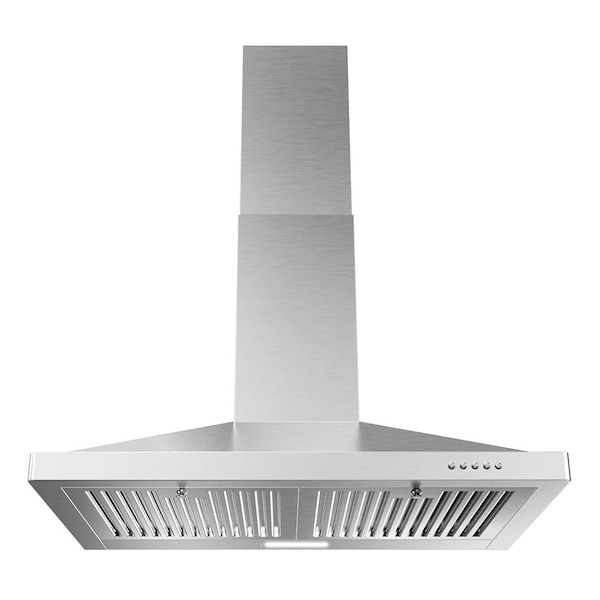 Streamline 30 in. Stadera Ducted Wall Mount 220 CFM Range Hood in Brushed Stainless Steel - T-163-1-DT