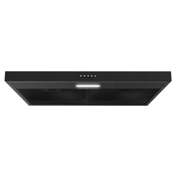 Streamline 30 in. Cosenza Convertible Undermount 80 CFM Range Hood in Grit Black - T-3208-4-CL