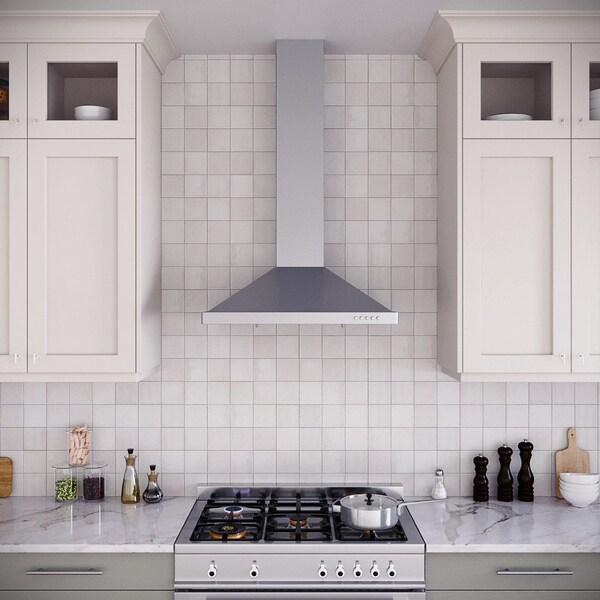 Streamline 30 in. Giacinto Ductless Wall Mount 220 CFM Range Hood in Brushed Stainless Steel - T-163-1-DL