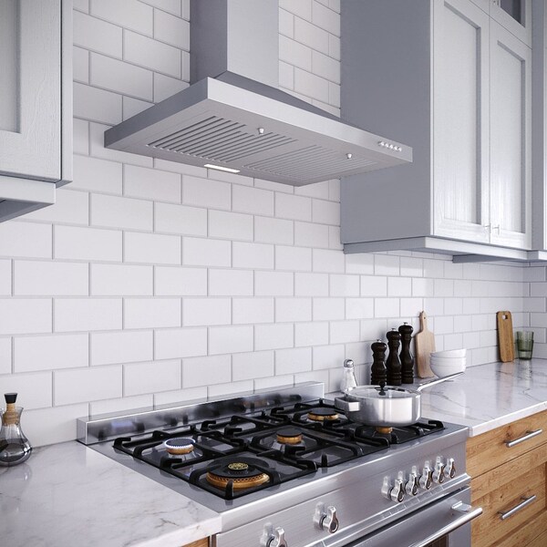 Streamline 30 in. Pontiere Ductless Wall Mount 220 CFM Range Hood in Brushed Stainless Steel - T-4807-1-DL